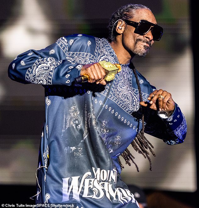 Rap superstar: During his career, Snoop has sold over 23 million albums in the United States and 35 million albums worldwide