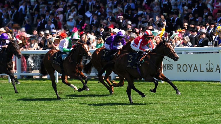 Hollie Doyle wins the Coventry Stakes on Bradsell at Royal Ascot
