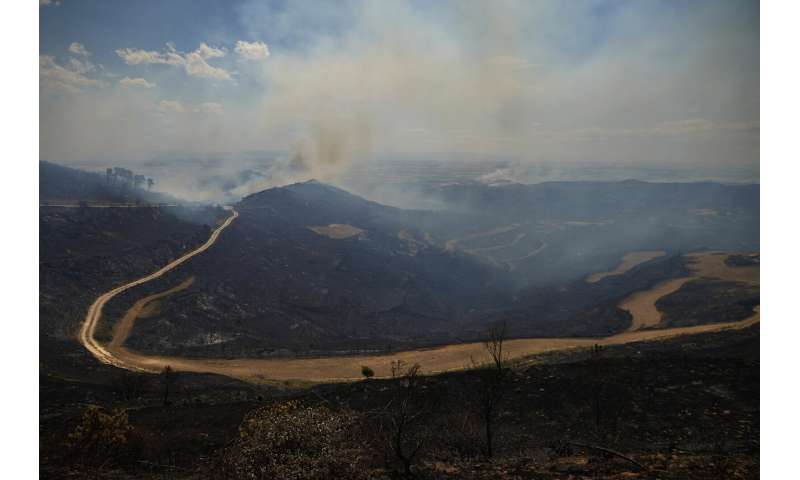 Cooler weather helps Spain with fires; rain helps in Germany