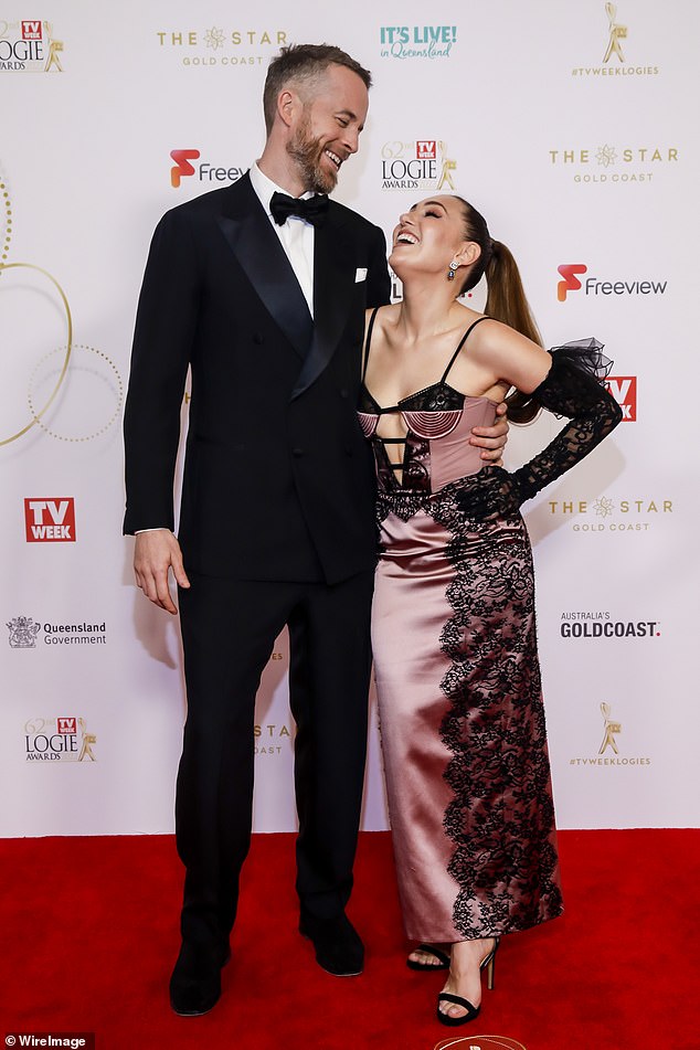 At the Logie Awards earlier this month, Hamish delivered a touching tribute to his wife and kids while accepting his Gold Logie on the Gold Coast. Pictured at the awards ceremony