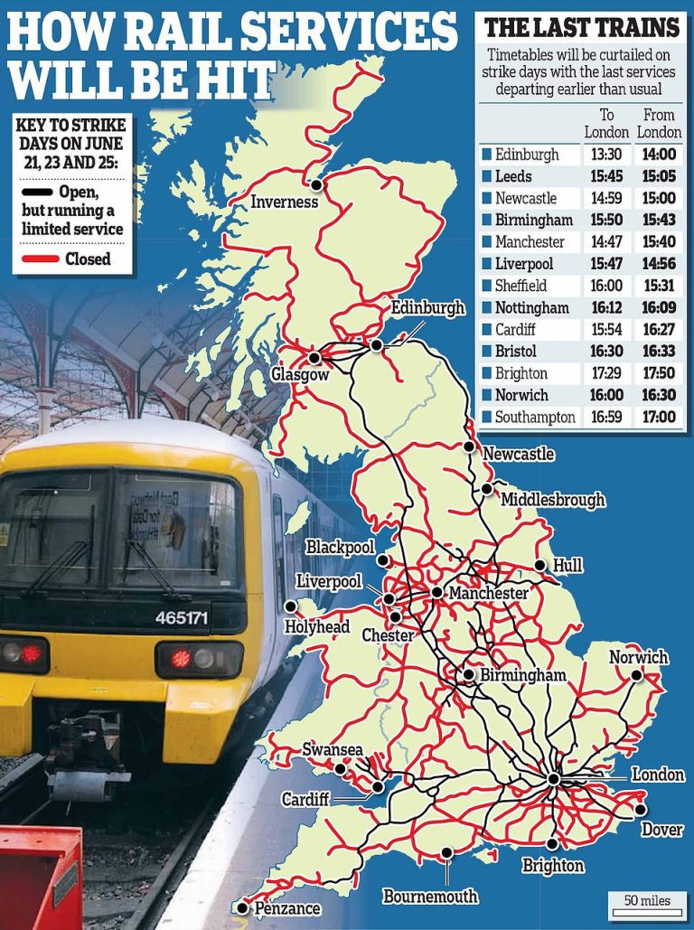 TfL Tube and train strike dates: When are the walkouts? Will Glastonbury be affected?