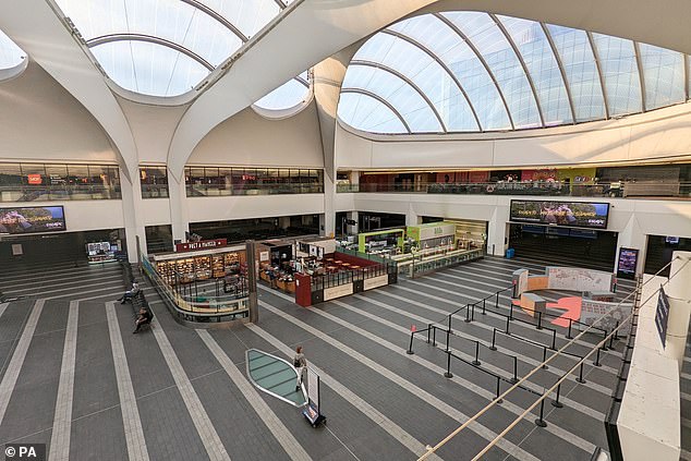 A deserted Birmingham New Street station this morning amid Mick Lynch's mass strikes