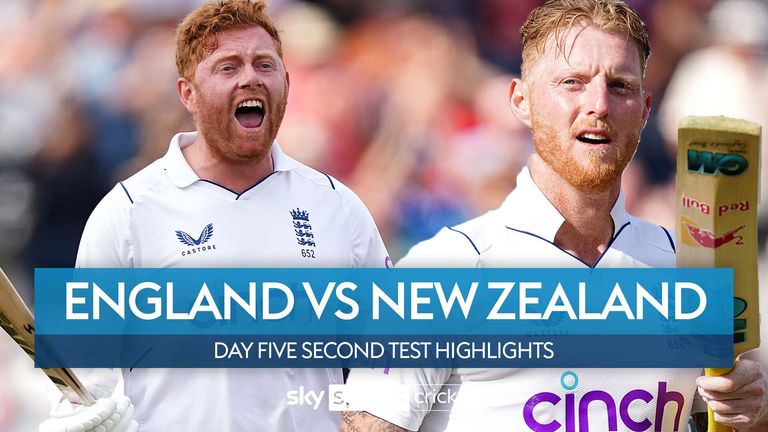 Highlights of an incredible fifth day of the second Test between England and New Zealand at Trent Bridge.