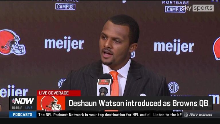 New Cleveland Browns quarterback Deshaun Watson claims he has never assaulted or disrespected any women.