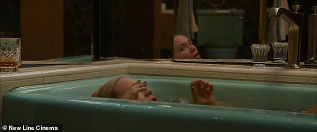 Oh no! Other scenes see Alice slowly sink into a filled bath despite her reflection in the mirror remaining still