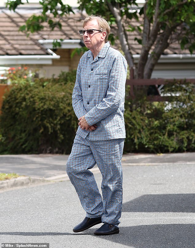 Wearing a stylish pair of pyjamas during the day has become increasingly fashionable, but I¿m not sure Timothy Spall pulls it off