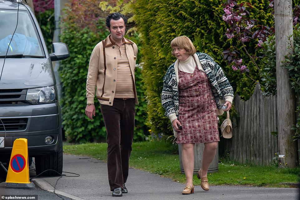 Star: Line Of Duty's Daniel Mays, who plays Emily's husband Sydney, was seen filming recently with Melanie Kilburn