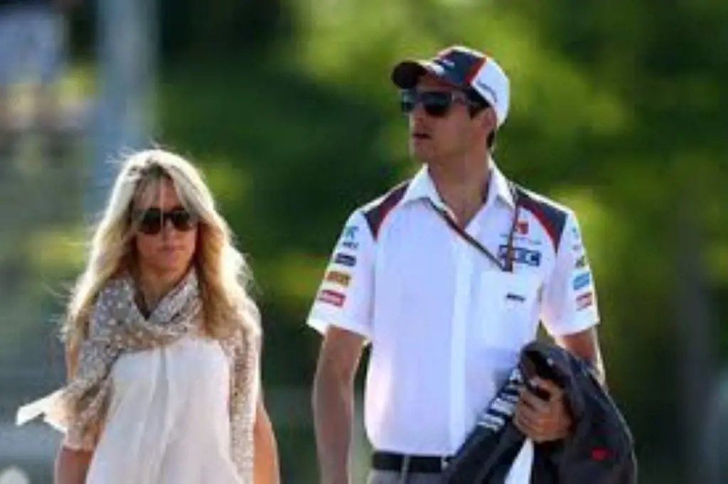 Adrian Sutil With His Girlfriend Jennifer Becks.