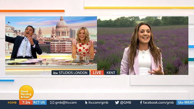 I quit! 'This is my last day of work at Good Morning Britain, I can say I've really enjoyed working with everybody, thank you so much,' Laura then joked