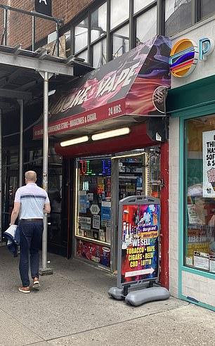 Pictured above is a shop off Union Square