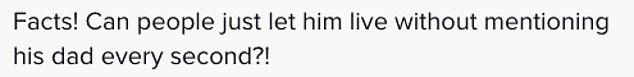 Many TikTok users agreed with Maggie's observation, saying it's time for the public to stop talking about Steve's death and let Robert be his own man