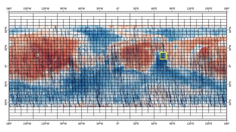 NASA Mars Orbiter Releasing One of Its Last Rainbow-Colored Maps