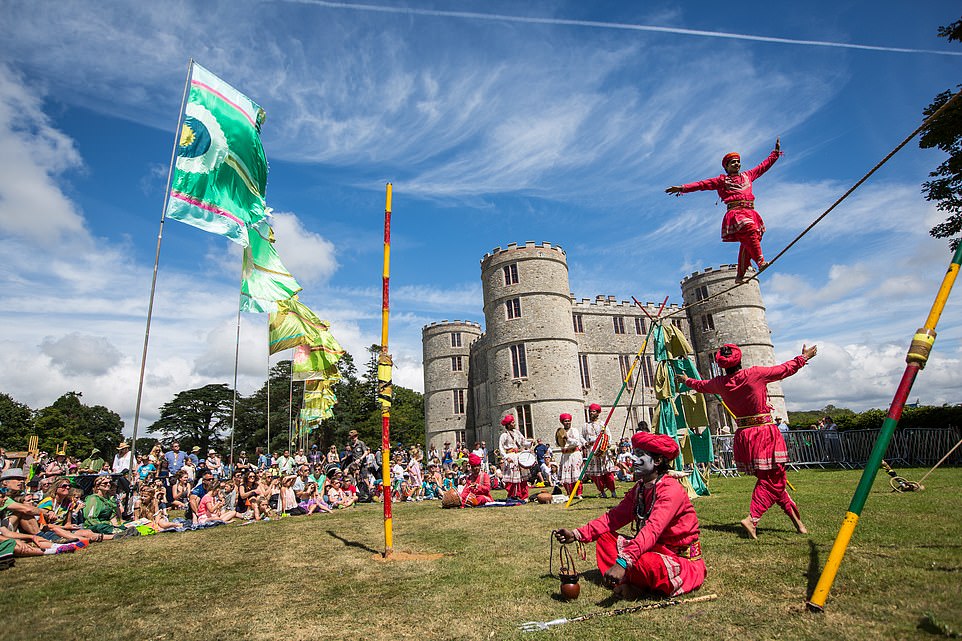 Camp Bestival (pictured) is hugely popular with adults and children and is sold out every year. This year festival-goers will be treated to performances from The Proclaimers, Rag N' Bone Man, Example, Razorlight and Rudimental among others