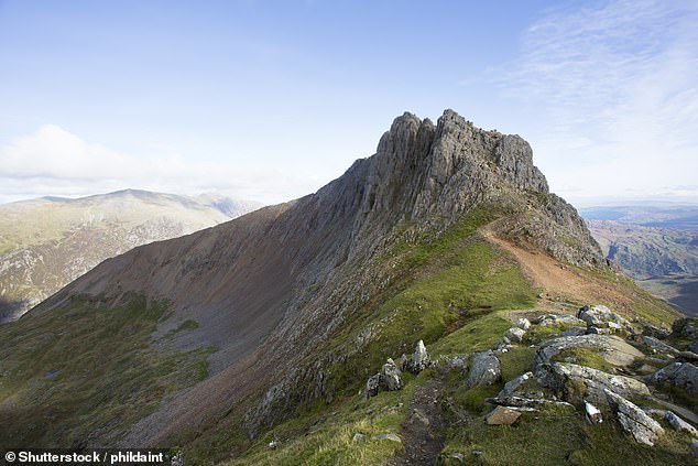 Mount Snowdon, pictured, is known as Wfddfa in the Welsh language. The Anglesey area has a large number of Welsh language speakers