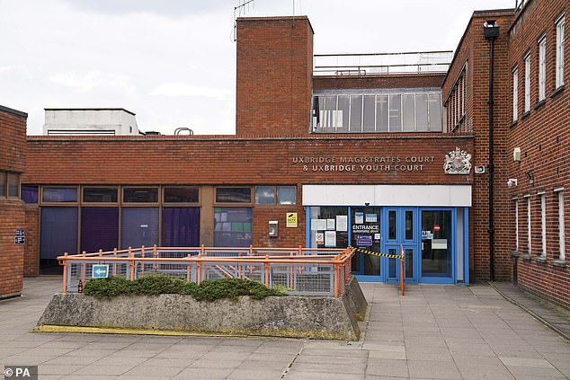 Beatrice Nwanneka Ekweremadu, 55, and Ike Ekweremadu, 60, both from Nigeria , have been remanded in custody appeared at Uxbridge Magistrates' Court (pictured)