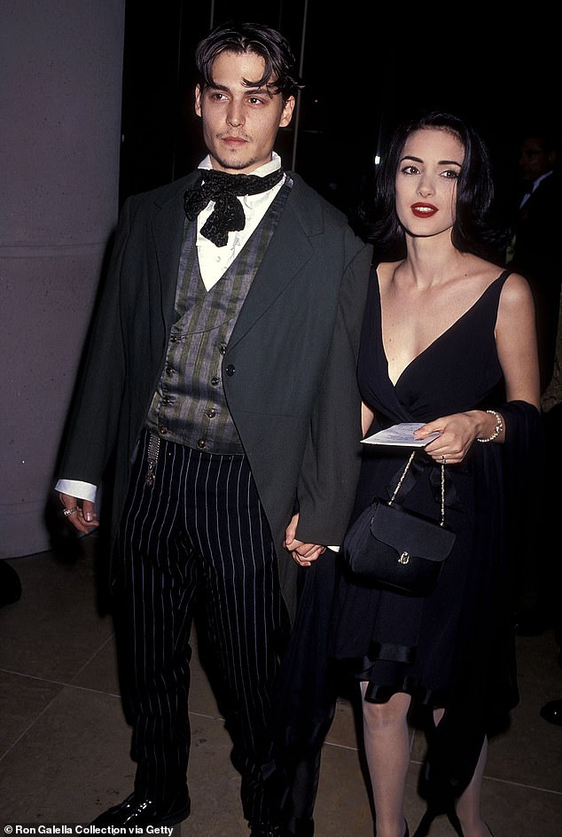 They were a power couple: The beauty was engaged to actor Johnny Depp; seen in 1991