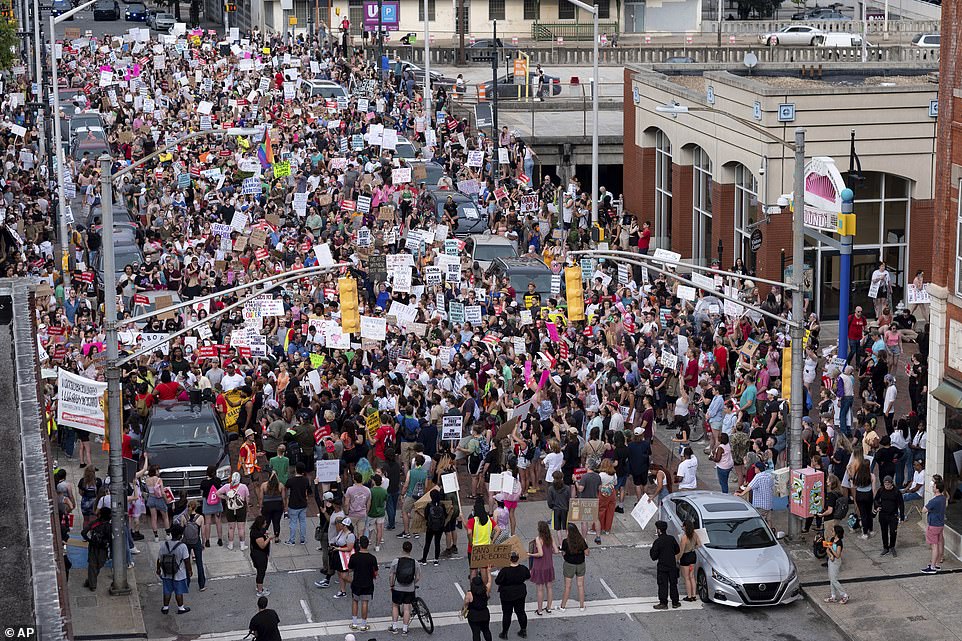 ATLANTA: Protesters gather downtown to express their anger at Friday's decision