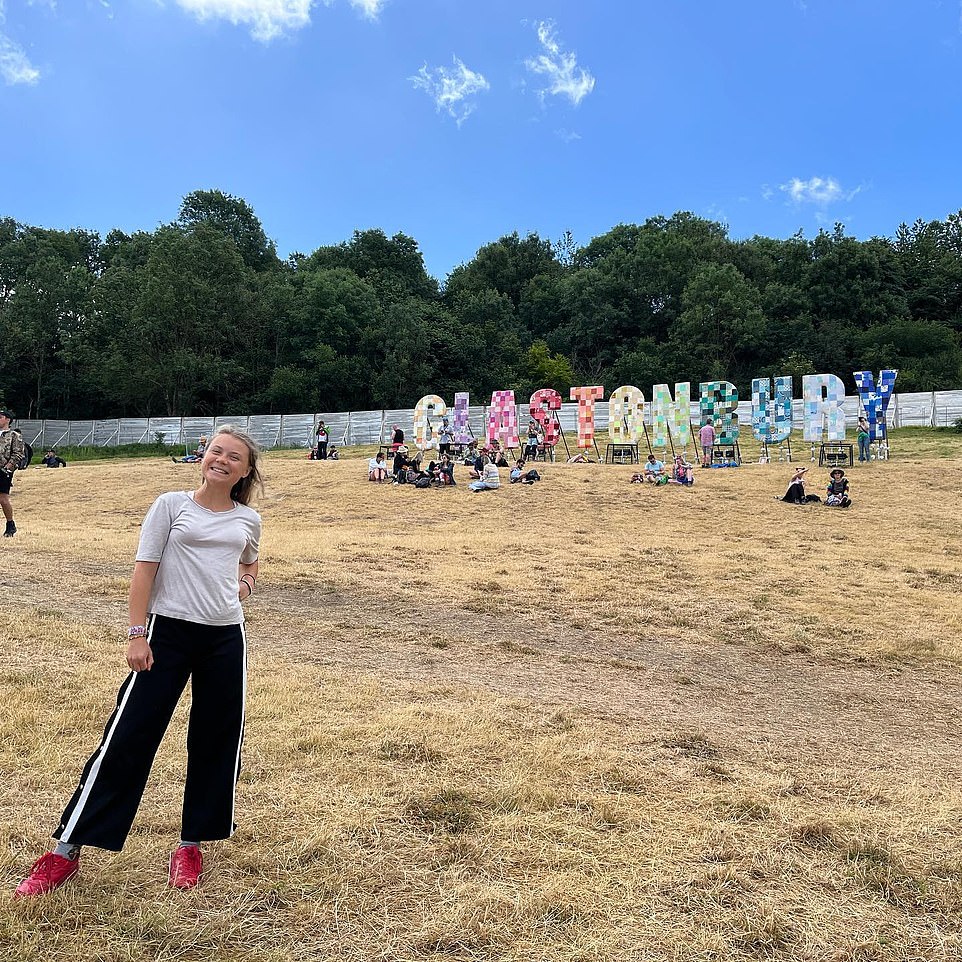 The climate campaigner, 19, will speak at 5.15pm from the biggest stage at Worthy Farm, where 200,000 fans are camped