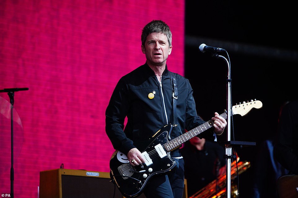 Grand return: Speaking ahead of performing at the festival for the fifth time, the former Oasis star revealed he enjoys the event because it doesn't have a 'corporate tie-in' having performed at an array of festivals during his career