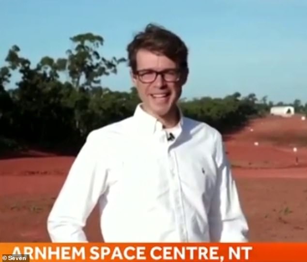 Doran and Bowrey attempted to interview Astrophysical & Planetary Sciences' Dr Kevin France (pictured) on NASA's rocket launch, but suffered a technical difficulty when they failed to hear him speak for a second time