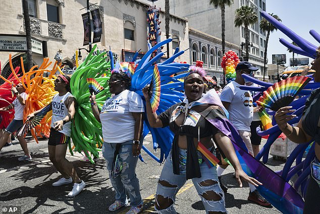 The theme of Los Angeles' Pride parade this year was 'Love Your Pride'