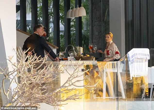 He was joined by Laura Csortan and Michael Clarke as well as Karl Stefanovic and his wife Jasmine