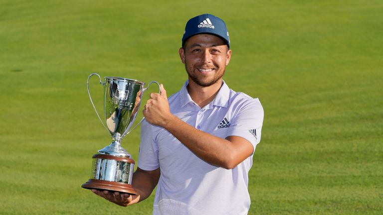 Xander Schauffele claims the PGA Travelers Championship title after Sahith Theegala's double bogey at the death to lose the lead.