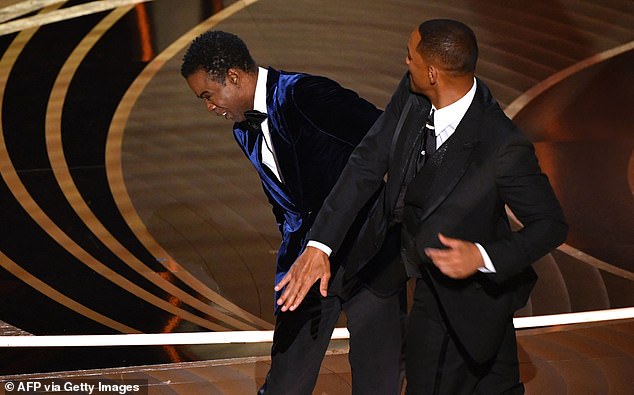 Low profile: The Men in Black actor has kept a low profile since slapping Oscars host Chris Rock at the ceremony in March. He later admitted he was embarrassed and his behavior was 'unacceptable and inexcusable'