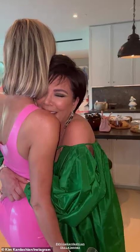 Kris beamed while embracing Khloé: 'Like and I'm going to dress up as if I was going to celebrate you 38 years from the day I gave birth'