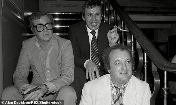 Michael Caine,  Richard Shepherd and Peter Langan together in 1981