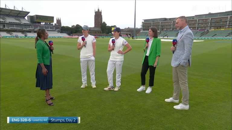 Sciver and Davidson-Richards reflect on their centuries with Sky Sports' Kass Naidoo, Lydia Greenway and Charles Dagnall