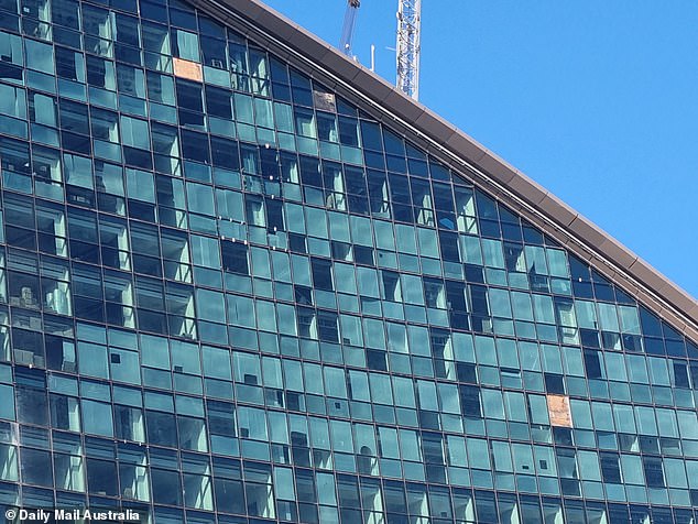 Instead W Sydney is an unfinished shell, featuring dirty windows, scaffolding and rooms filled with buckets, slabs of concrete and building equipment