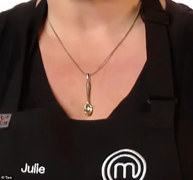 Fans couldn't help but notice Julie, 51, was wearing a necklace with a small spoon-shaped pendant. While the necklace was clearly an homage to her love of cooking - and no reasonable person would think otherwise - similar accessories are sometimes associated with drug use