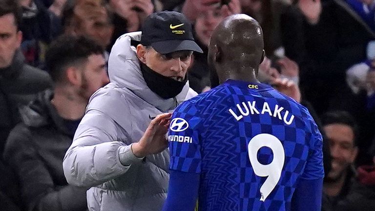 Thomas Tuchel and Romelu Lukaku