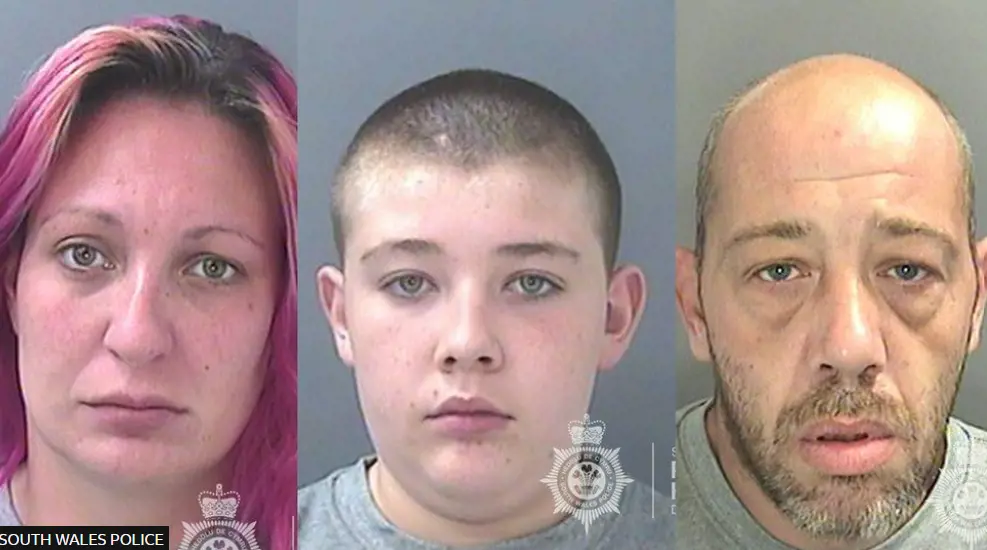 Angharad Williamson, 31, Craig Mulligan, 14, and John Cole, 40, have been sentenced for Logan's murder