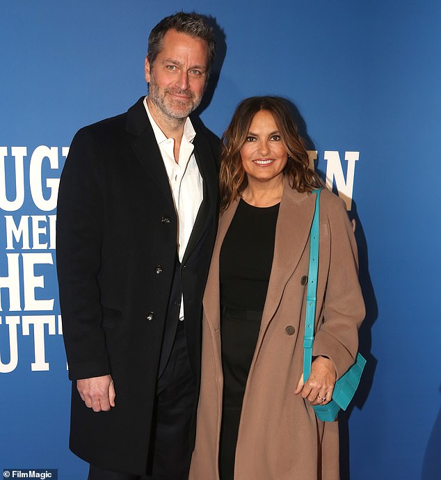 Superstar couple: Hargitay is married to fellow actor Peter Hermann, who she met on set of Law & Order: Special Victims Unit