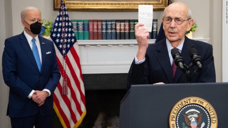 Stephen Breyer makes it official: He’s leaving the Supreme Court on Thursday at noon