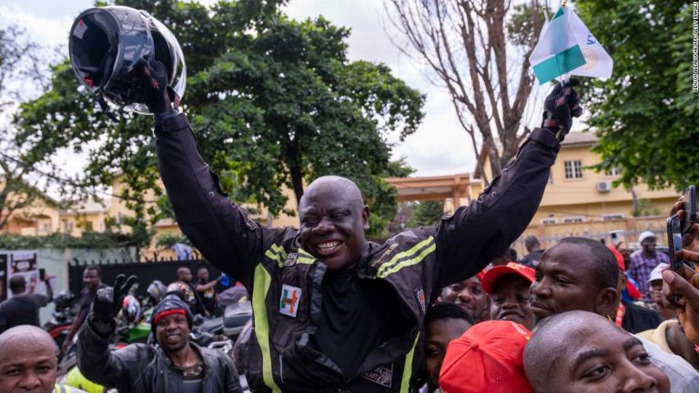 ‘I nearly died in the Sahara Desert,’ says Nigerian man who biked from London to Lagos.