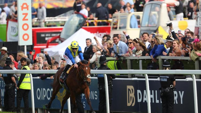 Epsom Derby: Desert Crown wins 243rd edition of famous race as Princess Anne steps in for the Queen