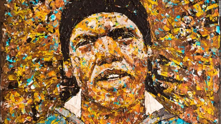 Mbongeni Buthelezi: The South African artist turning plastic into portraits