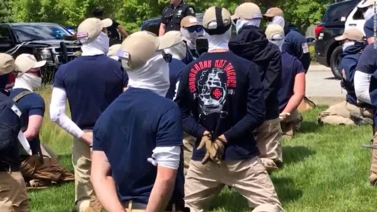 Video shows arrest of White nationalist-affiliated group near Pride parade