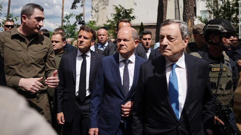 Macron, Scholz, Draghi, leaders of Europe’s biggest countries, on Kyiv mission to smooth tensions