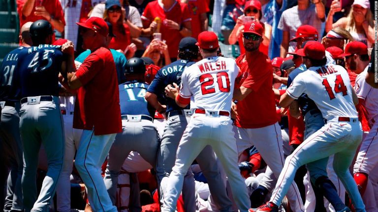 MLB: 12 suspended after mass brawl between Mariners and Angels