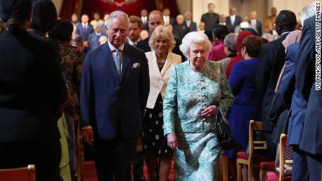 The Queen and Prince Charles at the last Commonwealth Heads of Government Meeting (CHOGM) in London in 2018.