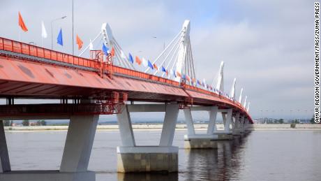 The Blagoveshchensk-Heihe highway bridge has been under construction since 2016 and opened in June 2022.