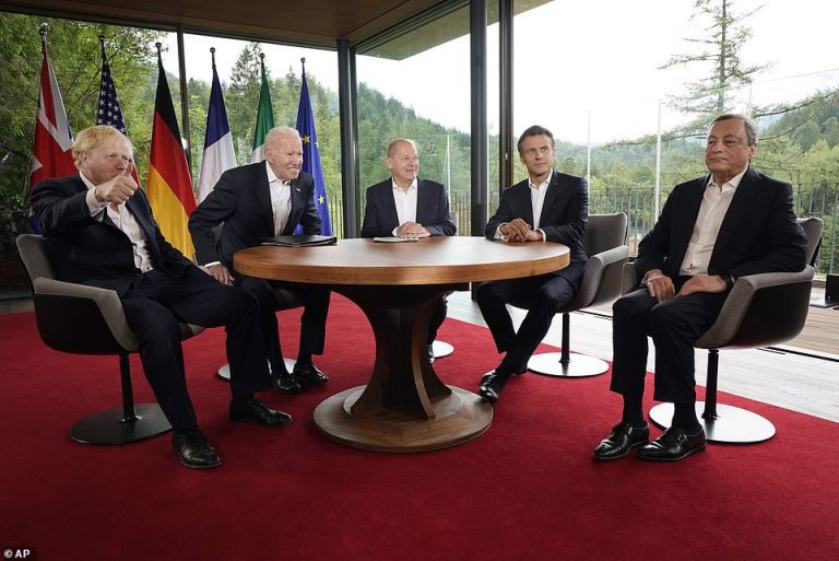 Critics slam G7 leaders for ‘sitting around for photo opportunities’ and ‘trying to look trendy’