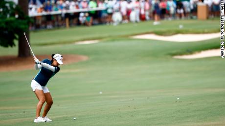  Kang plays a shot during the second round of the U.S. Women&#39;s Open.