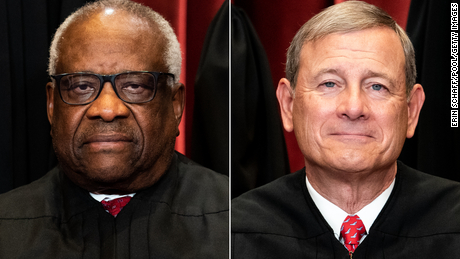 Clarence Thomas calls out John Roberts as Supreme Court edges closer to overturning Roe v. Wade