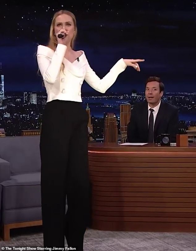 Evan Rachel Wood puts on incredible performance of Madonna classic Material Girl on The Tonight Show