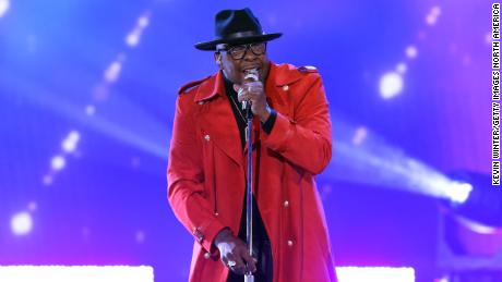 Bobby Brown of New Edition performs onstage during the 2021 American Music Awards at Microsoft Theater on November 21, 2021, in Los Angeles. 